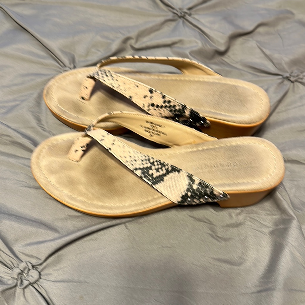 Heeled Thong Sandals
